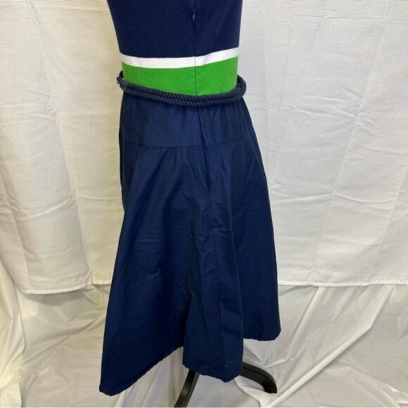 Lauren Ralph Lauren Color Block Dress with Rope Style Belt - Size M - Picture 8 of 15